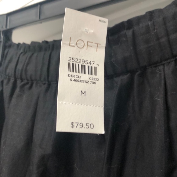 NWT Loft midi black lace trim skirt - Picture 3 of 4